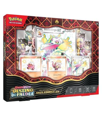 Pokémon Collezione Premium Destino di Paldea Skeledirge-EX - Italienisch