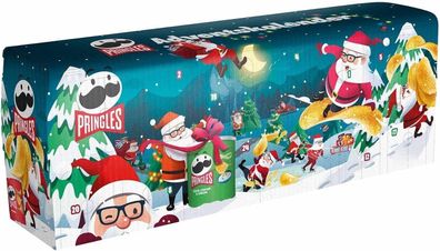 Pringles Adventskalender 2024, Chips Advent Kalender, Knabberspaß, Snack