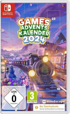 Nintendo Switch Games Adventskalender 2024, Advent Kalender mit 24 Spielen,