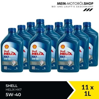 Shell Helix HX7 5W-40 11x1 Liter