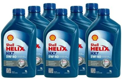 Shell Helix HX7 5W-40 7x1 Liter