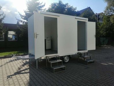 Toilettenwagen, Klowagen, WC-Wagen, oilettenanhänger Dusche Duschanhänger