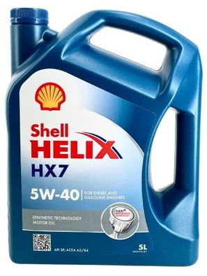 Shell Helix HX7 5W-40 5 Liter
