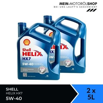 Shell Helix HX7 5W-40 2x5 Liter