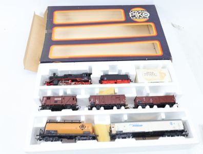 Piko H0 Güterzug Set mit Dampflok Schlepptenderlok BR 38 234 DR / NEM