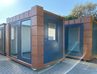 Bürocontainer Wohncontainer Gartenhaus Büro mit Heizung u. Elektrik -neu