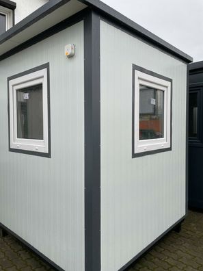 Bürocontainer Wachschutzcontainer, Sicherheitsdienst, 2x2 Meter 4m²