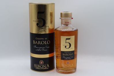 Sibona La Grappa di Barolo Invecciata 5 Anni 0,5 ltr