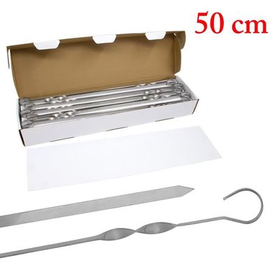 Schaschlik Spieße 50er Pack Schampura 50cm Edelstahl 1.5 mm Mangal