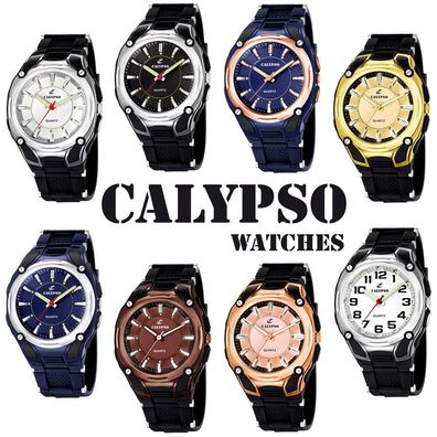 Calypso K5560 Herrenuhr analog quarz Polyurethan-Armband