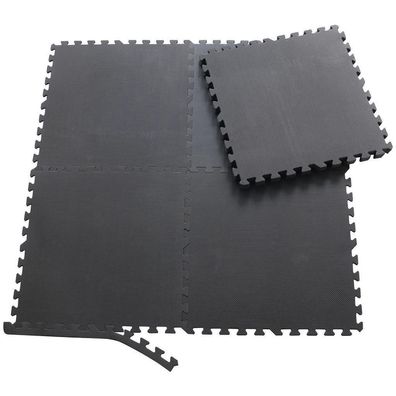 Sporttrend 24® 18 Schutzmatten + 36 Randstücke Set Schwarz 60x60x1cm | 6,48qm |