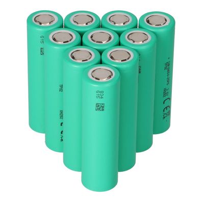 10x Tenpower INR18650-25PG 3,6V Li-ion 2500mAh 20A Entladestrom