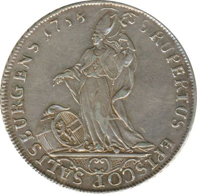 Salzburg Taler 1758 Sigismund von Schrattenbach Silber*