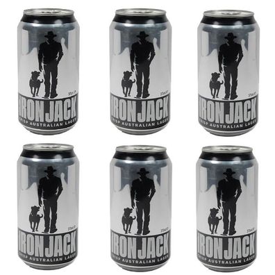 Iron Jack Crisp Australian Lager Can 3.3 % vol. 6x375 ml