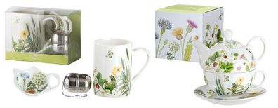 Gilde Porzell Tea For One Wild Flowers 49455