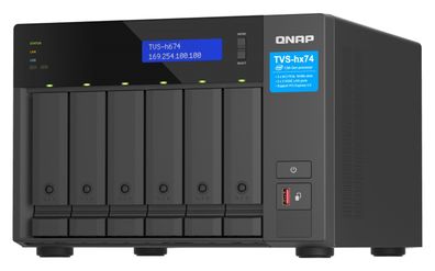 QNAP TVS-H674 - NAS-Server - 6 Schächte - SATA 6Gb/s - RAID RAID 0, 1, 5, 6, 10... ->