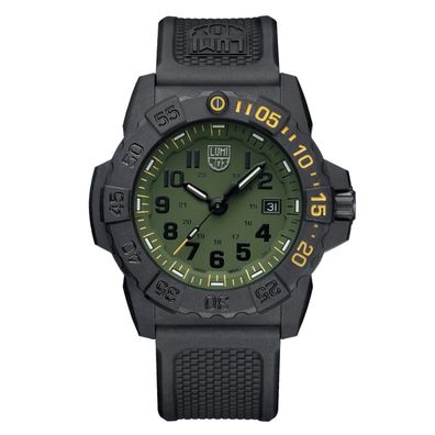 Luminox Herren-Armbanduhr Navy Seal Foundation Schwarz/Grün XS.3517. NSF