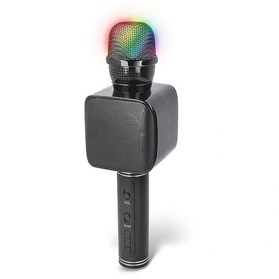 iWear Maxlife MX-400 Karaoke Mikrofon Lautsprecher LED-Effekt Bluetooth, Schwarz