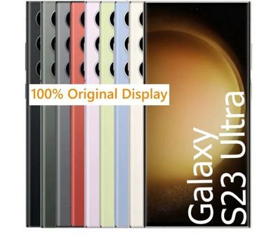 100% Original Samsung Galaxy S23 Ultra 5G Display Full OLED Rahmen Einheit NEU