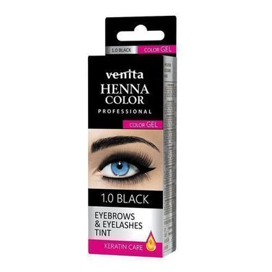 Venita Gel Augenbrauen- und Wimpernfarbe 1.0 Schwarz