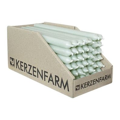 Stabkerzen aus Paraffin, 180/13 mm, Salbei, Kerzenfarm HAHN, Brenndauer ca. 3,5h, 49