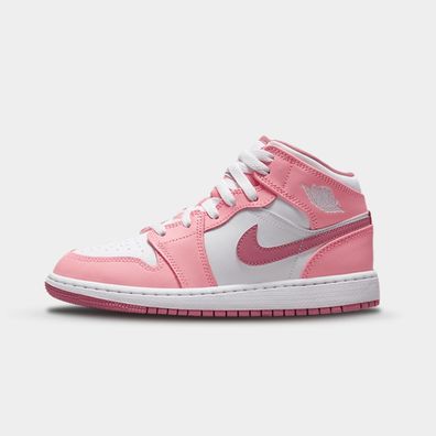 Nike Jordan 1 Mid Pink Valentines Day Fierce Pink GS Kinder Sneaker Rosa Barbie