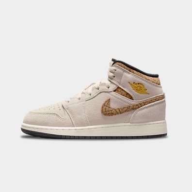 Nike Jordan 1 Mid Orewood Brown Beige Elephant Damen Kinder Sneaker 36-40