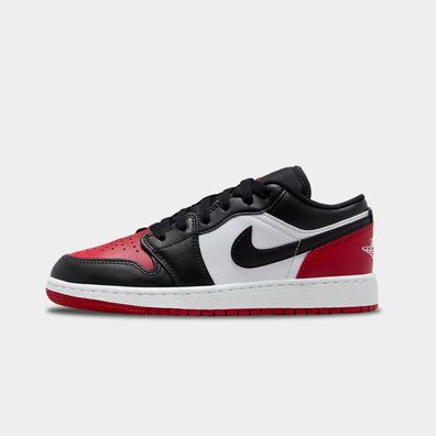 Nike Jordan 1 Low Bred Toe Red Black Sneaker Damen Kinder Neu 38 | 38,5 | 40