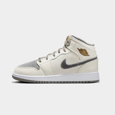 Nike Jordan 1 Mid Beige Satin Velvet Toe Cream Damen Kinder Neu 37 | 38 | 39