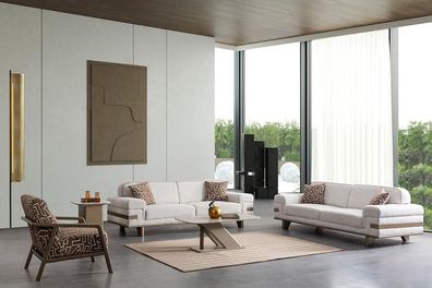 Sitzgarnitur Couch Polster Sitzmöbel Sofagarnitur Couchen Möbel 3Tlg. Set