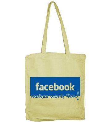 Hybris Facebook Make Work Fun Tote Bag SH-4-15248-H23-3