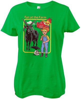 Steven Rhodes Damen Fun At The Farm Girly Tee DTR-5-SR023-DTF792