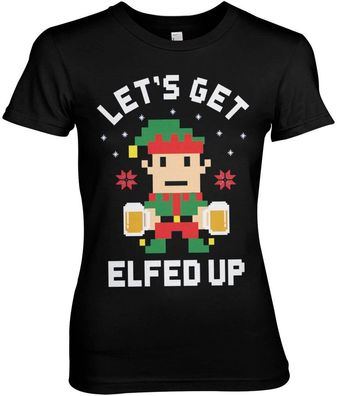 Tokigt Damen Let's Get Elfed Up Girly Tee AB-5-23412-L5