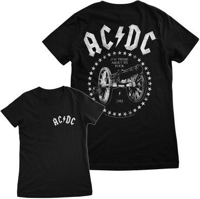 AC/DC Damen For Those About To Rock Girly Tee PS-5-ACDC008-H75-14