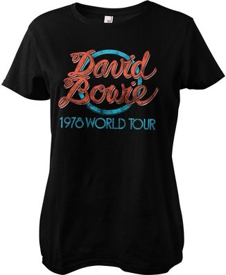 David Bowie Damen 1978 World Tour Girly Tee PS-5-DBO001-H97-12