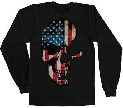 Hybris Skull Americana Long Sleeve T-Shirt AB-19-19425-L39