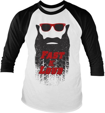 Fast N' Loud Kaufman Beard Baseball Long Sleeve Tee DC-19-FL001-H81-17