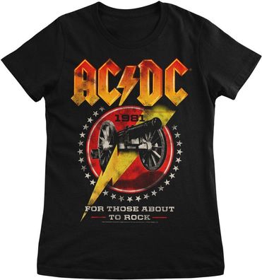 AC/DC Damen 1981 For Those About To Rock Girly Tee PS-5-ACDC007-H46-4