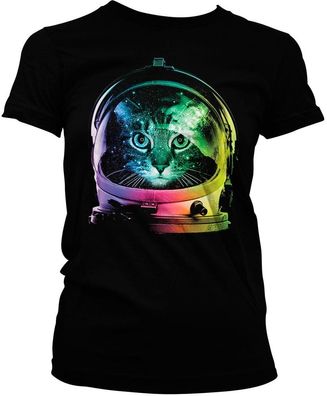 Tokigt Damen Space Cat Girly Tee AB-5-19944-L8