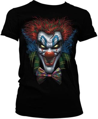 Tokigt Damen Psycho Clown Girly Tee AB-5-19421-L91