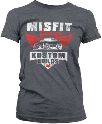 Misfit Garage Damen Kustom Builds Girly Tee DC-5-MG002-H82-10