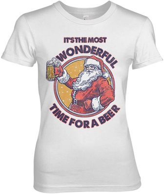 Tokigt Damen Most Wonderful Time For A Beer Girly Tee AB-5-23416-L8