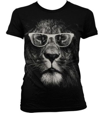 Hybris Damen Lion Glasses Girly T-Shirt AB-5-19404-L5