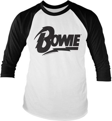 David Bowie Logo Baseball Long Sleeve Tee PS-19-DBO009-H52-5