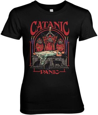 Steven Rhodes Damen Catanic Panic Girly Tee DTR-5-SR180-DTF905