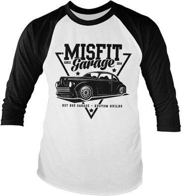 Misfit Garage Since 2014 Baseball Long Sleeve Tee DC-19-MG007-H81-13