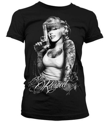 Marilyn Monroe Damen Respect Girly T-Shirt AB-5-18518-L32