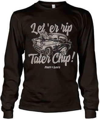 Fast N' Loud Let 'er Rip Tater Chip Long Sleeve Tee DC-19-FL005-H82-9