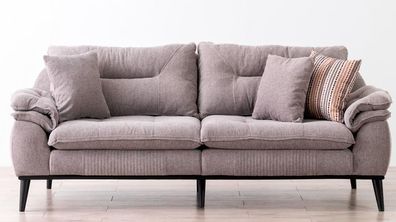 Komfort Dreisitzsofa Gemütliches Dreiersofa Moderne Couch Relax Wohnzimmersofa