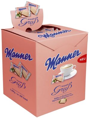 Manner 70102019 Waffelgebäck Wiener Gruß - 300 Waffeln je 4,2g